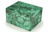 Wide Malachite Jewelry Box - DR Congo #303438-1